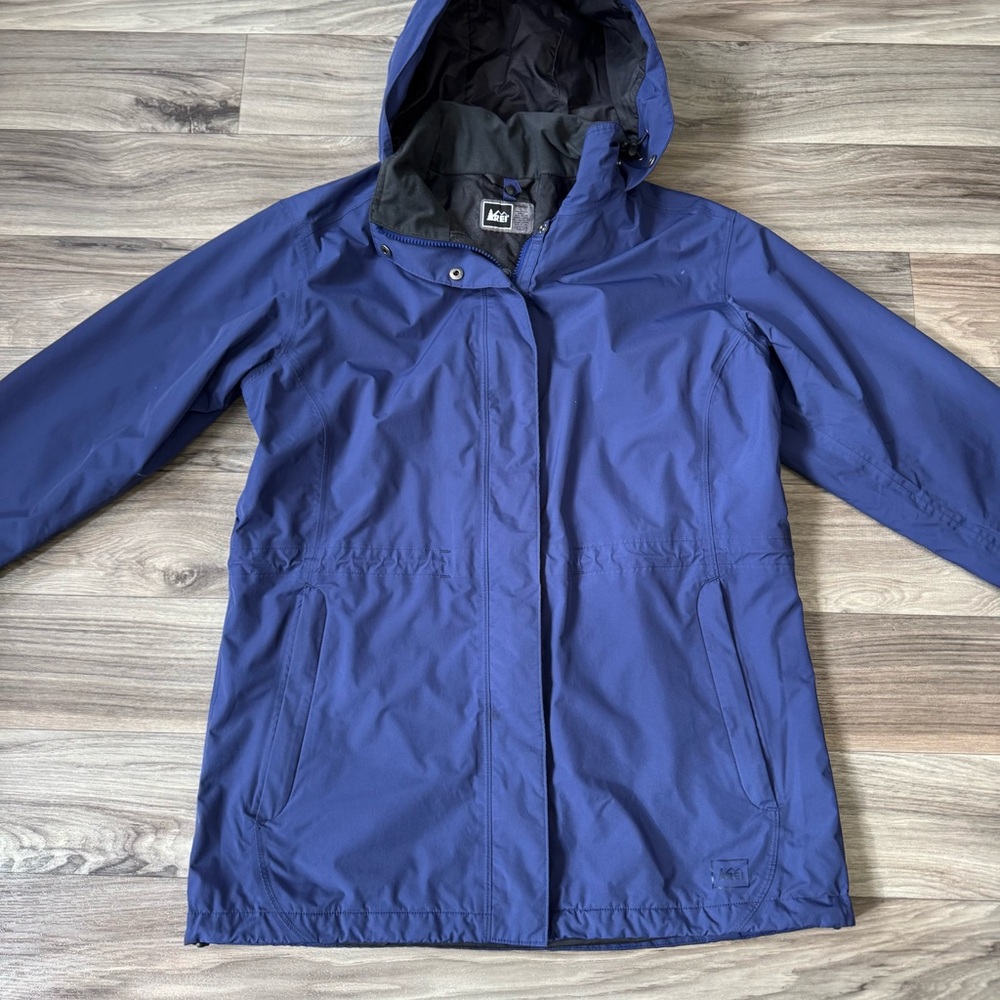 REI Women's E1 Elements Softshell Hooded Rain Jac… - image 3